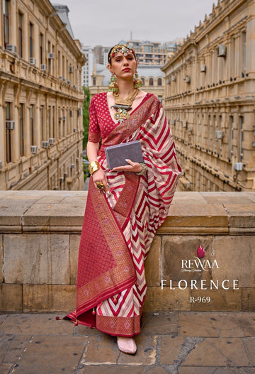 Beautiful Designer Florence Designer Fancy Pv Silk Saree