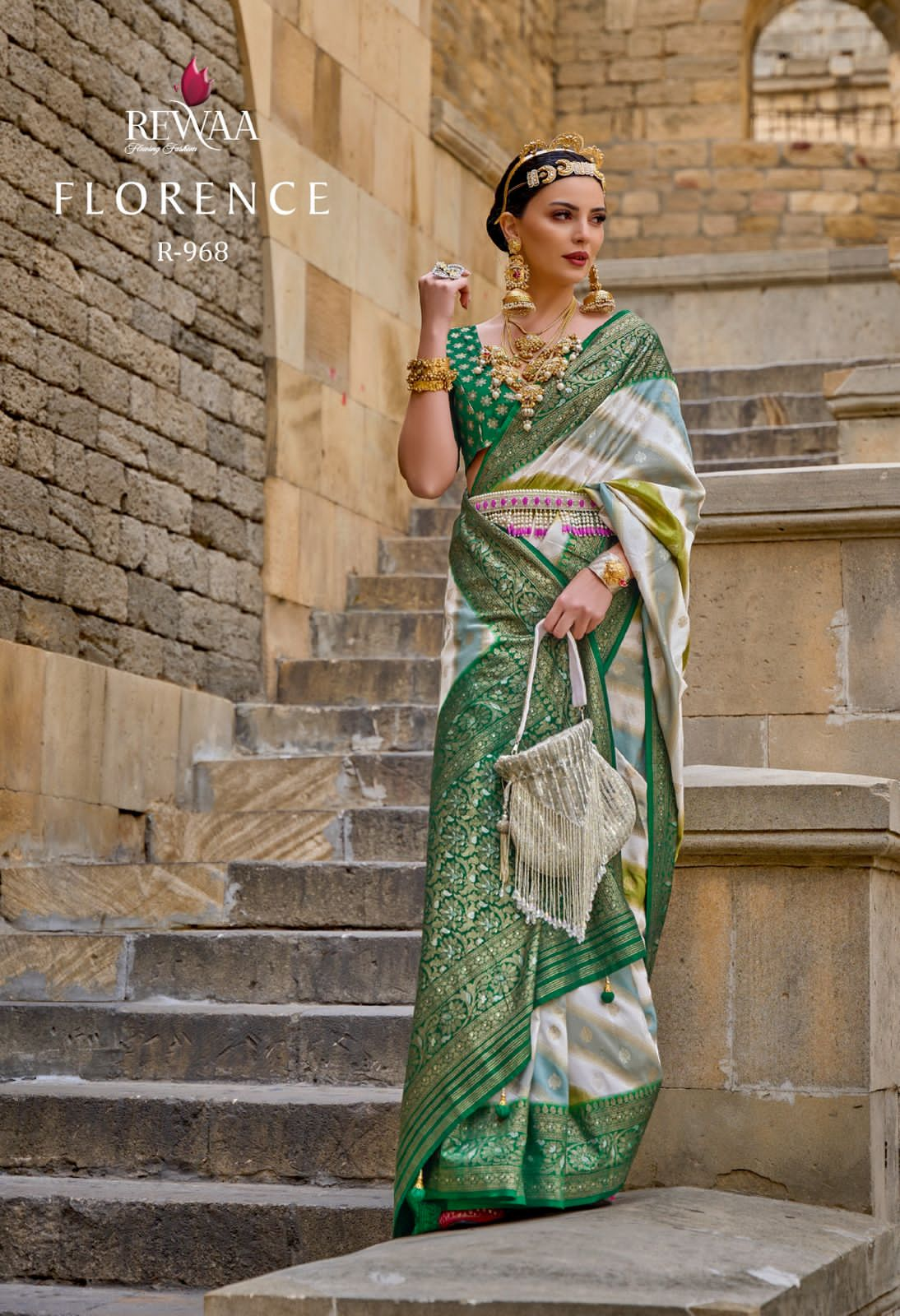 Beautiful Designer Florence Designer Fancy Pv Silk Saree