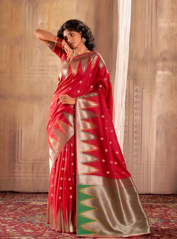 Beautiful Designer Menka Silk Festive Wear Soft Banarasi Saree