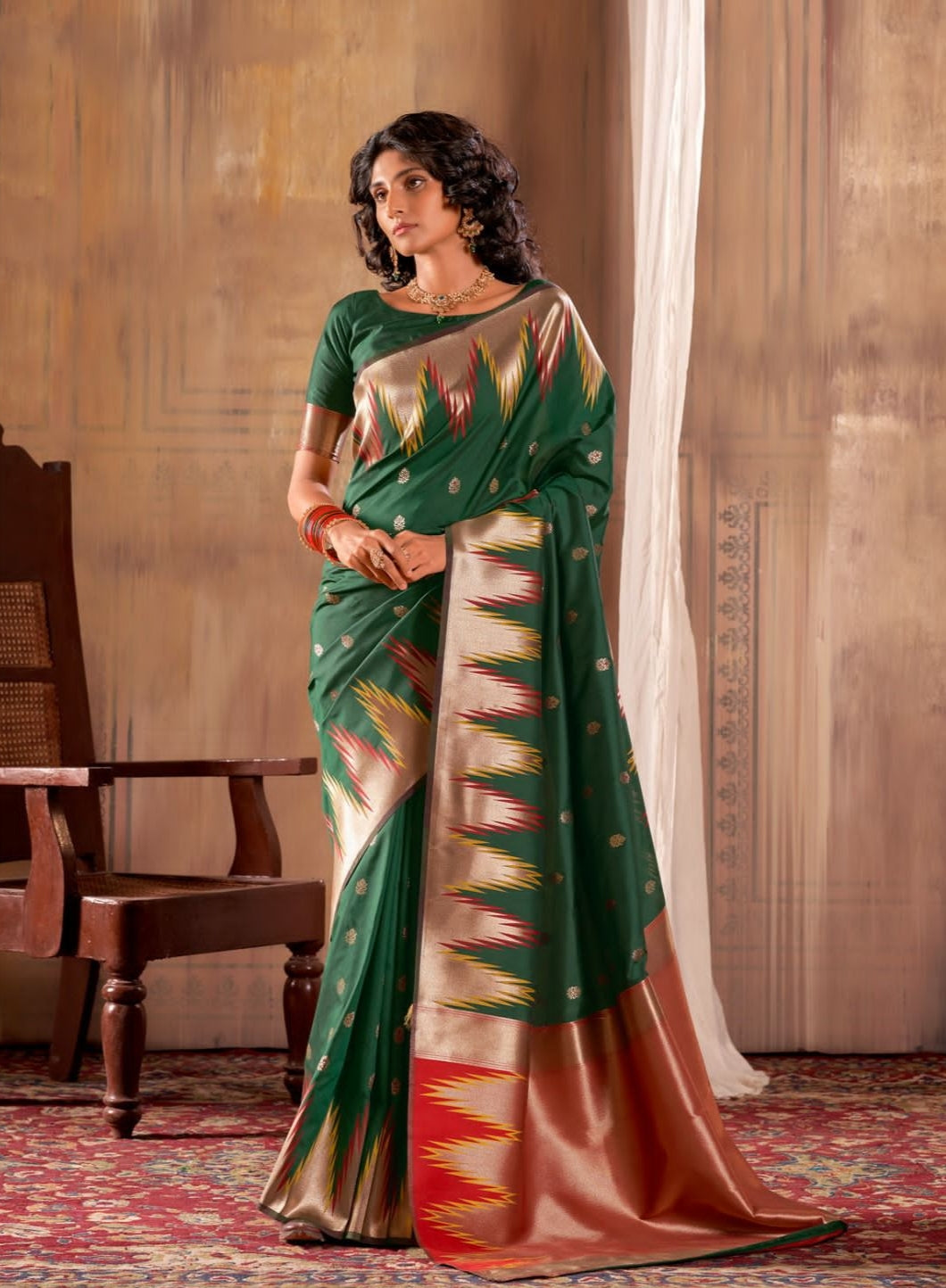 Beautiful Designer Menka Silk Festive Wear Soft Banarasi Saree