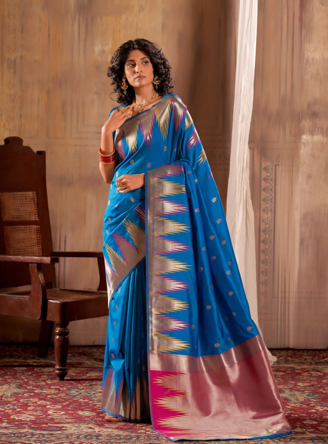 Beautiful Designer Menka Silk Festive Wear Soft Banarasi Saree