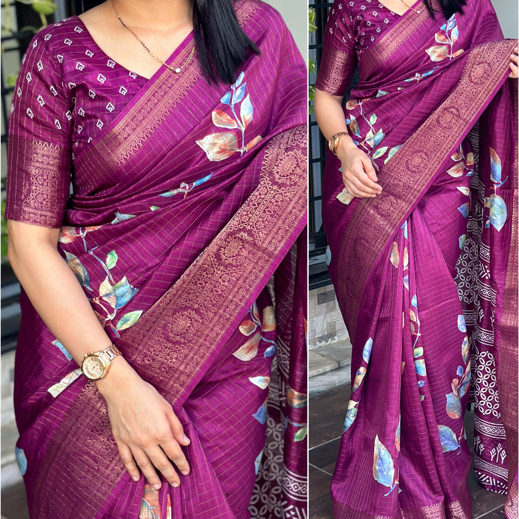 Cotton Silk Saree