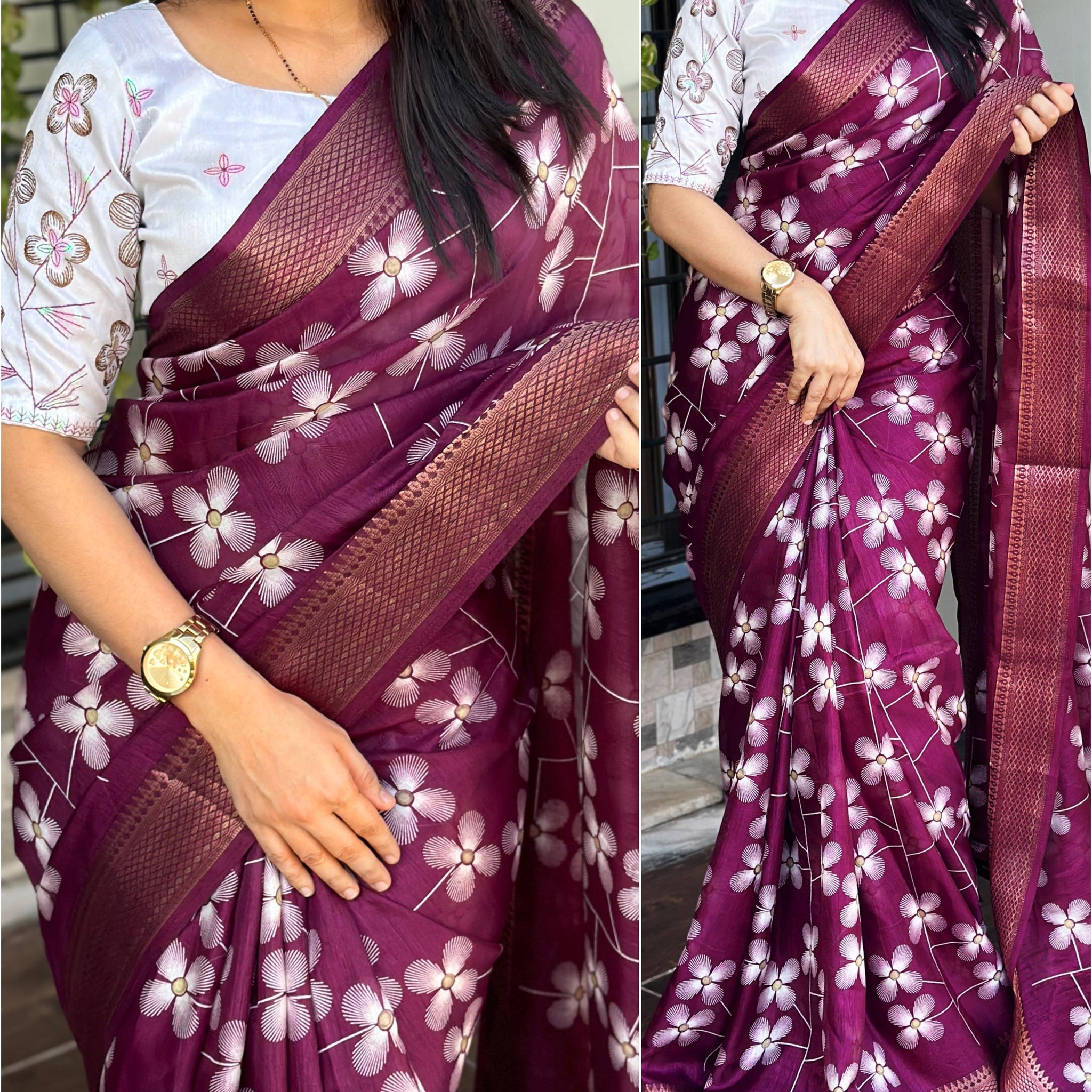 Cotton Silk Saree