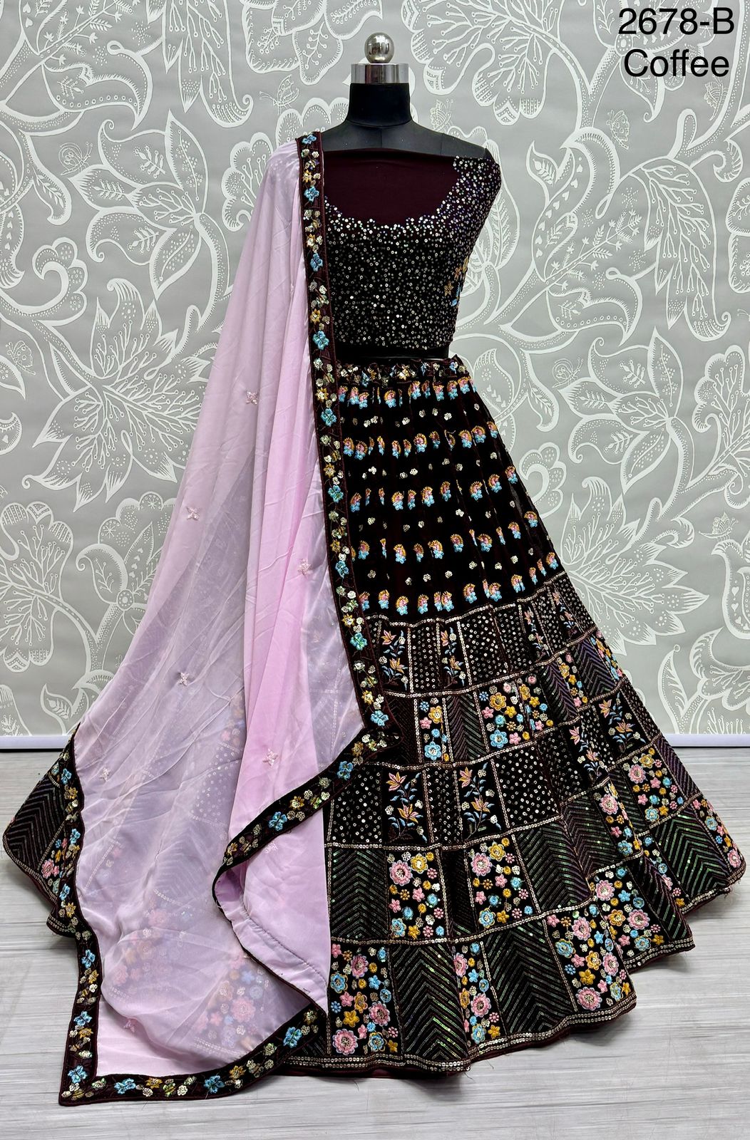 Beautiful Designer Bridal Georgette Lehenga Choli