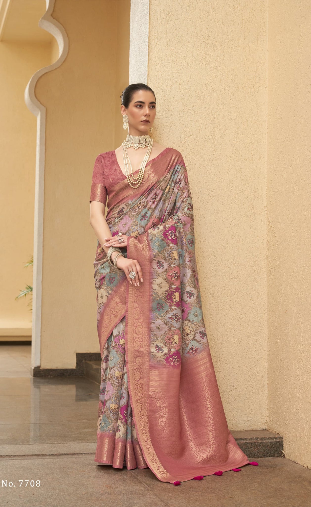 Beautiful Designer Anshika Soft Tussar Silk Saree