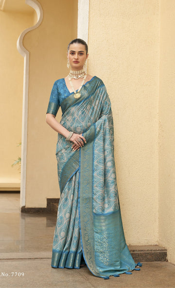 Beautiful Designer Anshika Soft Tussar Silk Saree