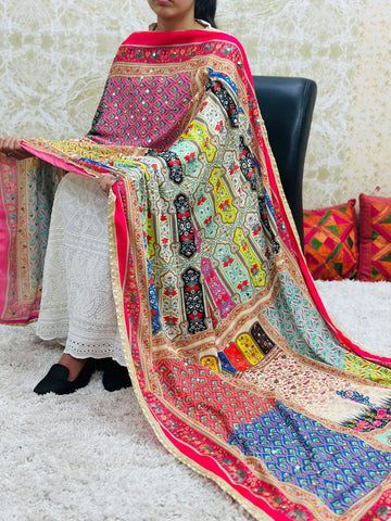 Beautiful Designer Semi-Chinon Pakistani Duppata Only