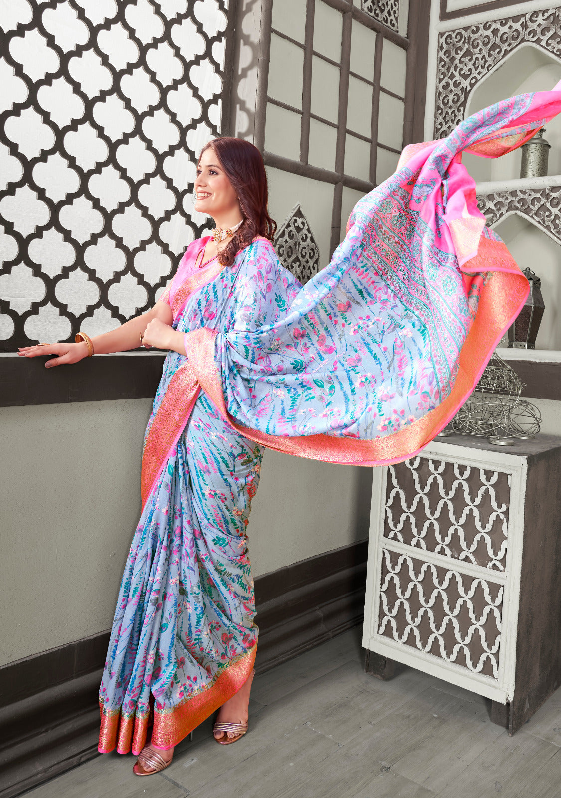 Beautiful Designer Kisna Soft Self Weaving Saree