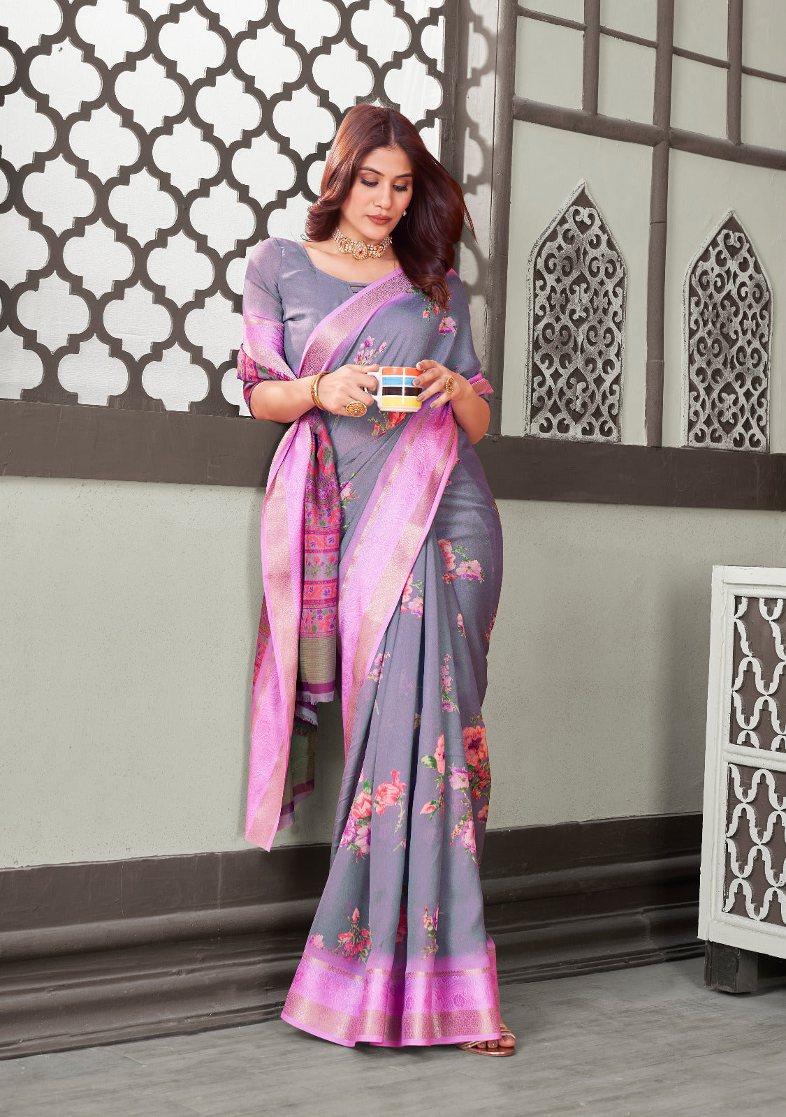 Beautiful Designer Kisna Soft Self Weaving Saree