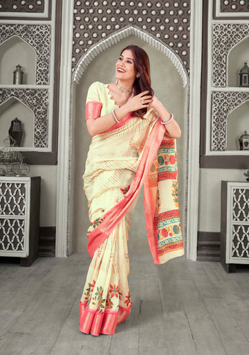 Beautiful Designer Kisna Soft Self Weaving Saree