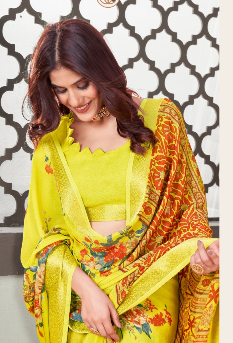 Beautiful Designer Kisna Soft Self Weaving Saree