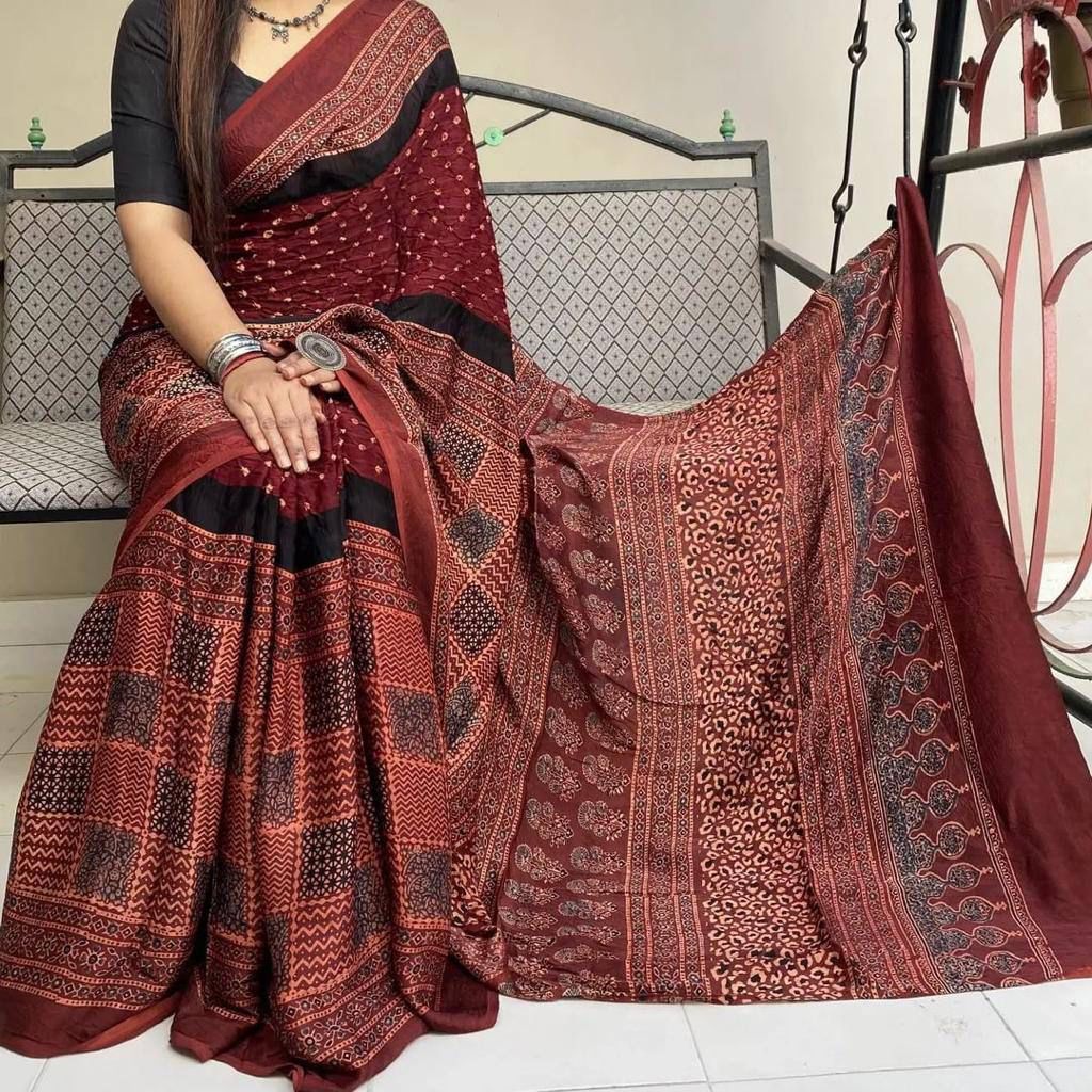 Beautiful Designer Imported Cotton Digital Print Saree