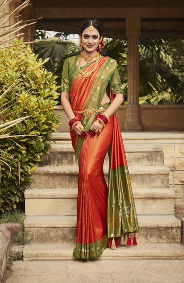 Beautiful Designer Virasat Kanjiveram Silk Saree