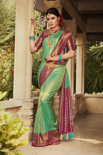 Beautiful Designer Virasat Kanjiveram Silk Saree