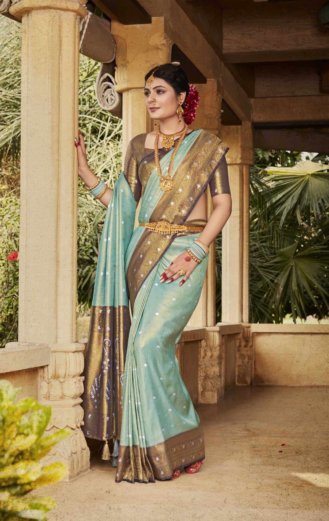 Beautiful Designer Virasat Kanjiveram Silk Saree