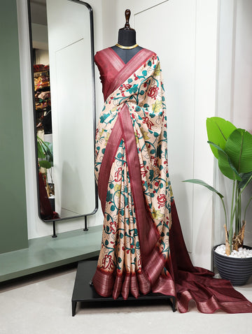 Beautiful Designer Party Wear Soft Dola Silk Saree