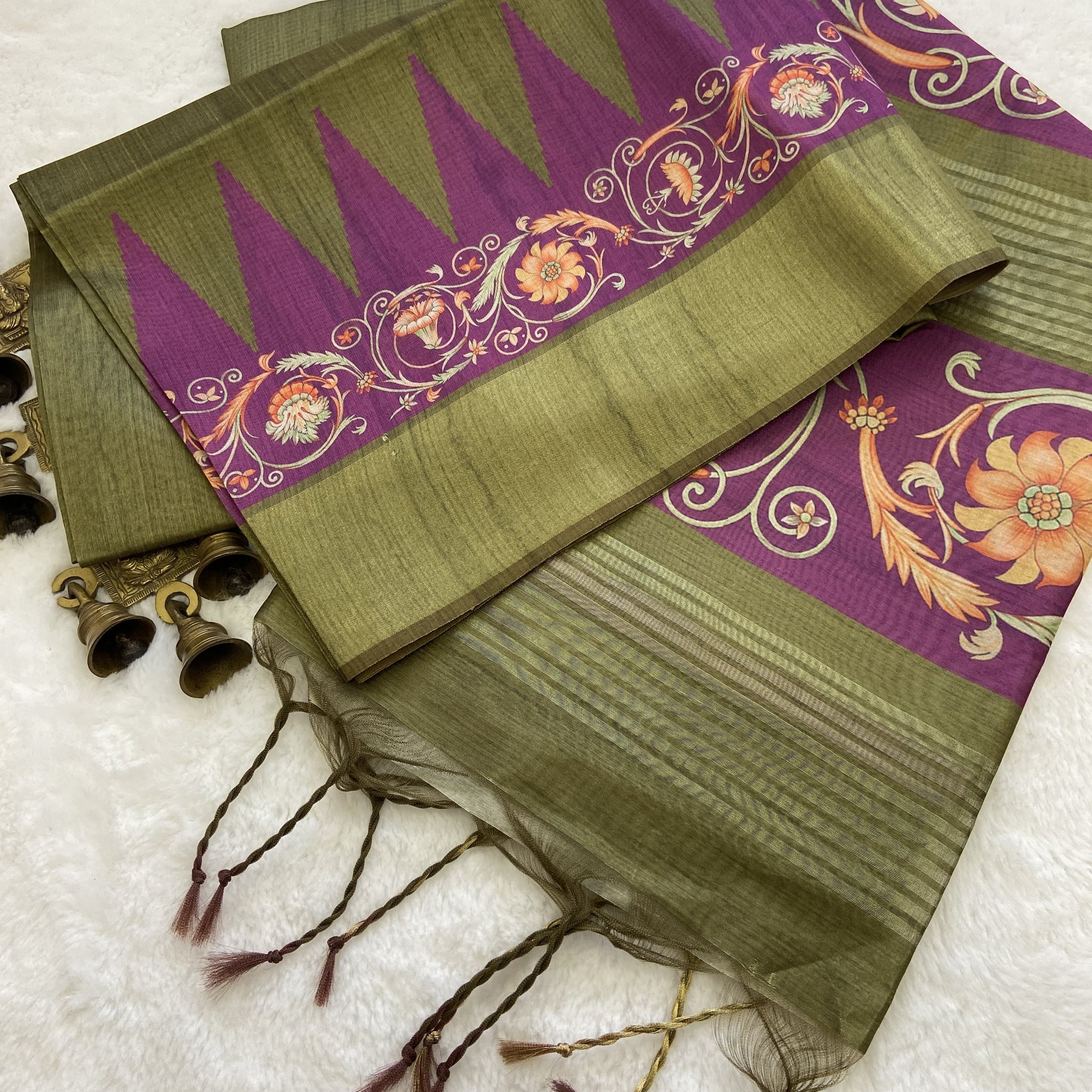 Beautiful Designer Summer Special Soft Tussar Silk Saree