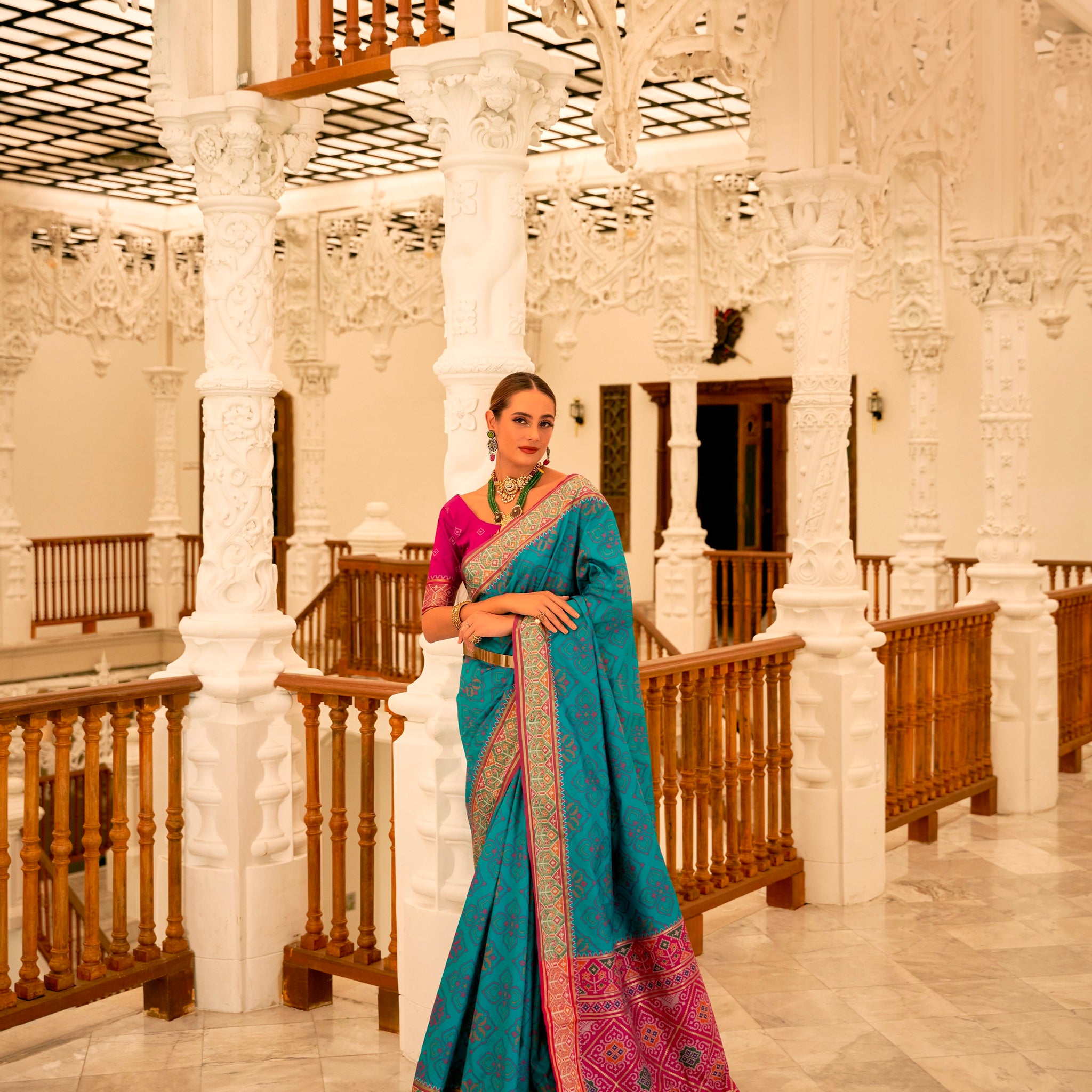 Beautiful Designer Traditional Wear Pure Patola Banarasi Silk Saree