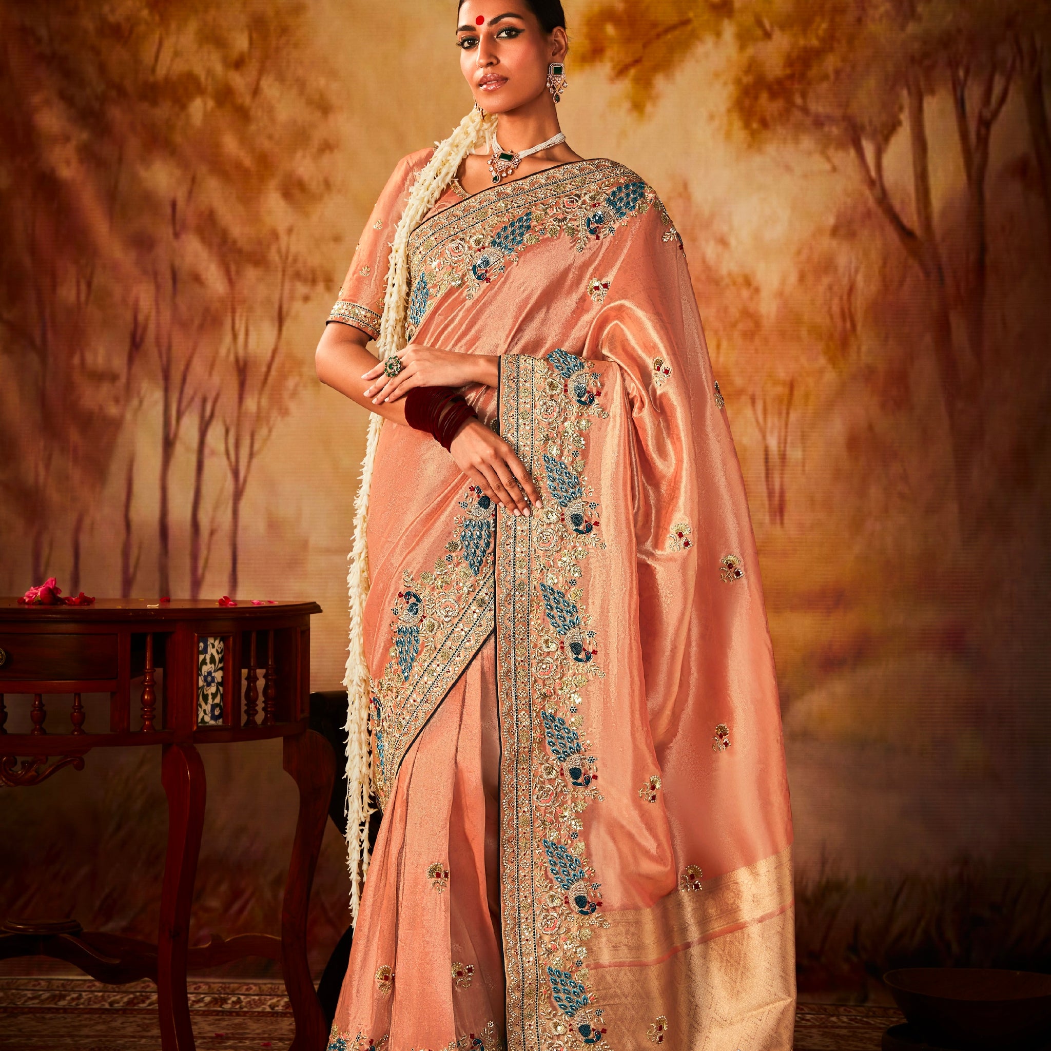 Beautiful Designer Occasion Wear Pure Banarasi Kanjivaram Saree