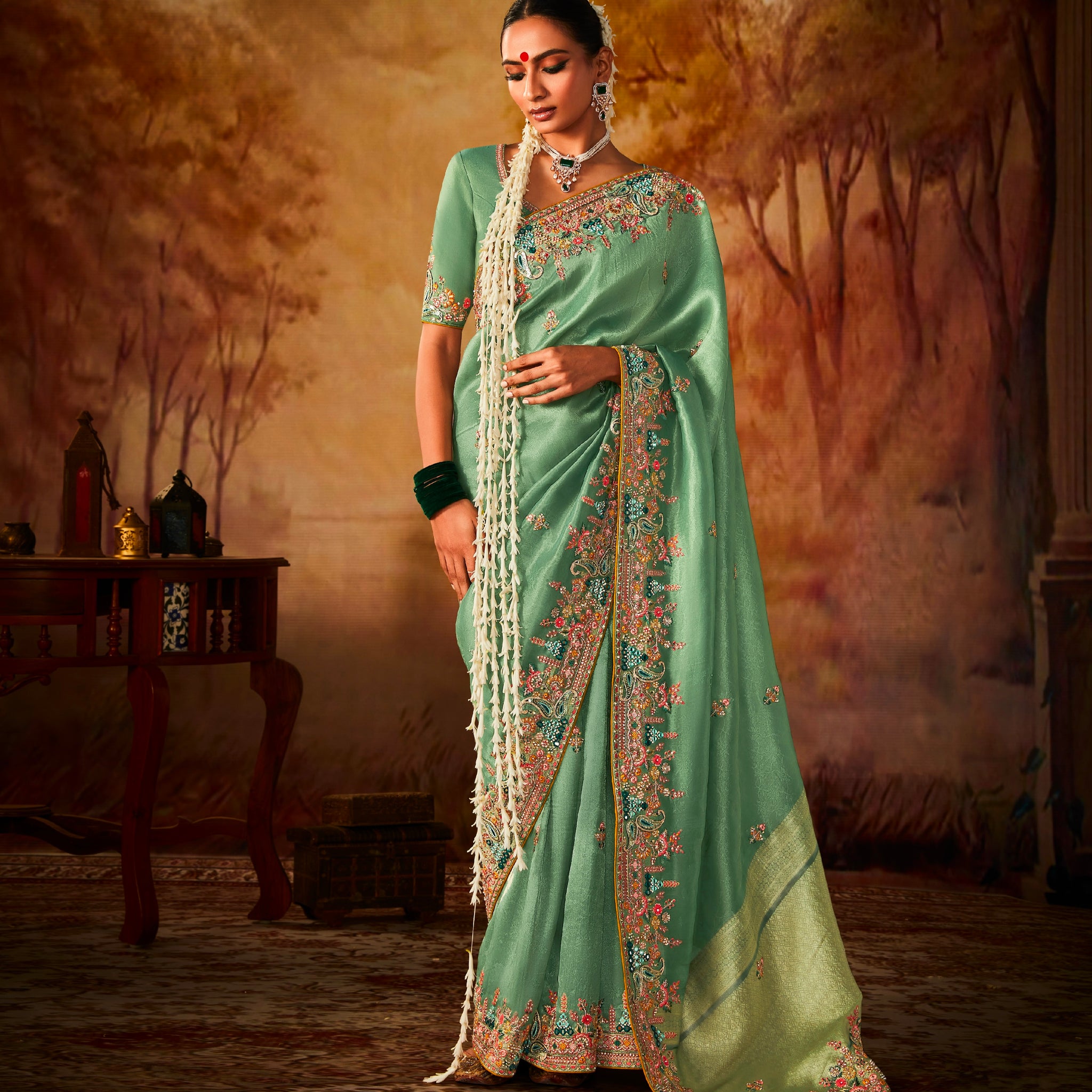 Beautiful Designer Occasion Wear Pure Banarasi Kanjivaram Saree