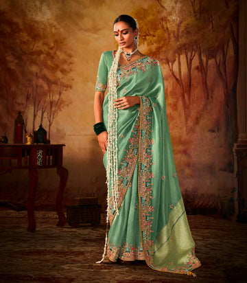 Beautiful Designer Occasion Wear Pure Banarasi Kanjivaram Saree