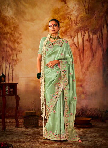 Beautiful Designer Occasion Wear Pure Banarasi Kanjivaram Saree