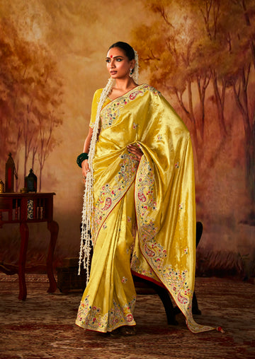 Beautiful Designer Occasion Wear Pure Banarasi Kanjivaram Saree