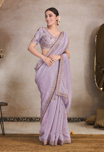 Beautiful Designer Occasion Wear Pure Organza Saree