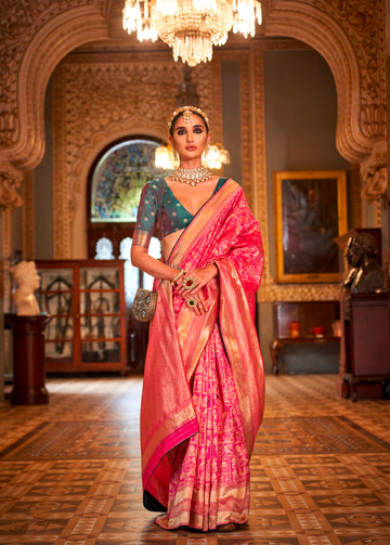 Designer Occasion Wear Soft Silk With Banarasi Weaving Design Saree