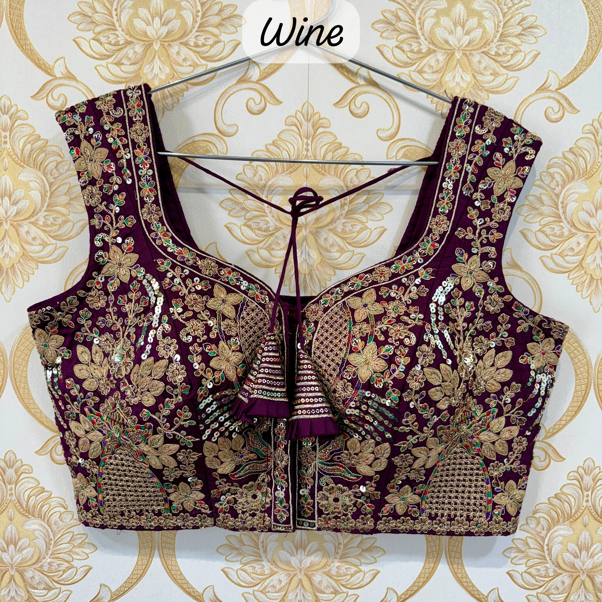 Beautiful Designer Readymade Codding+Thread Work Blouse