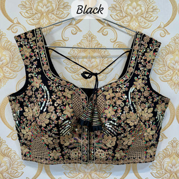 Beautiful Designer Readymade Codding+Thread Work Blouse