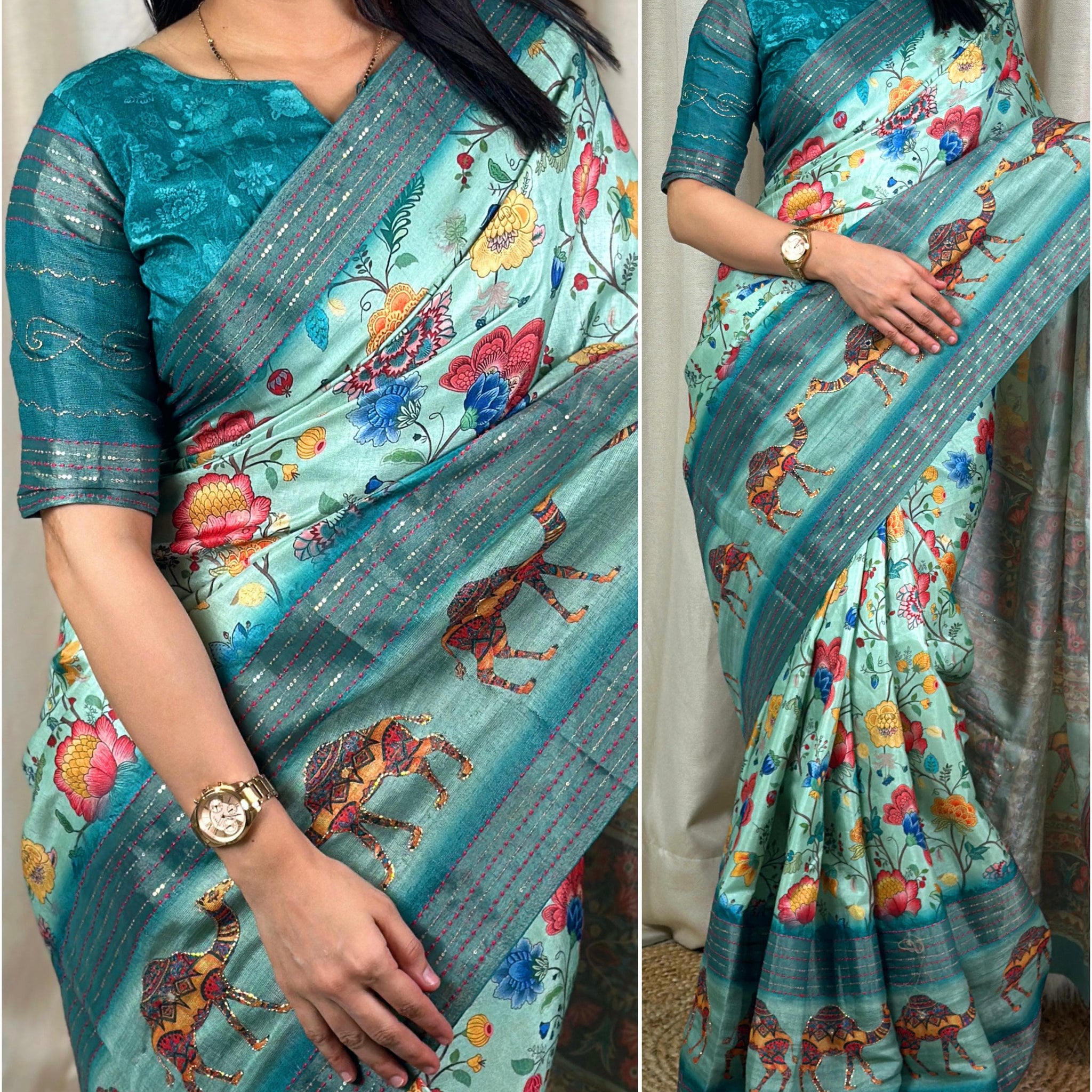 Beautiful Designer Soft Pure Cotton Silk Saree