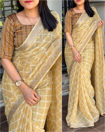 Beautiful Designer Soft Pure Chiffon Saree