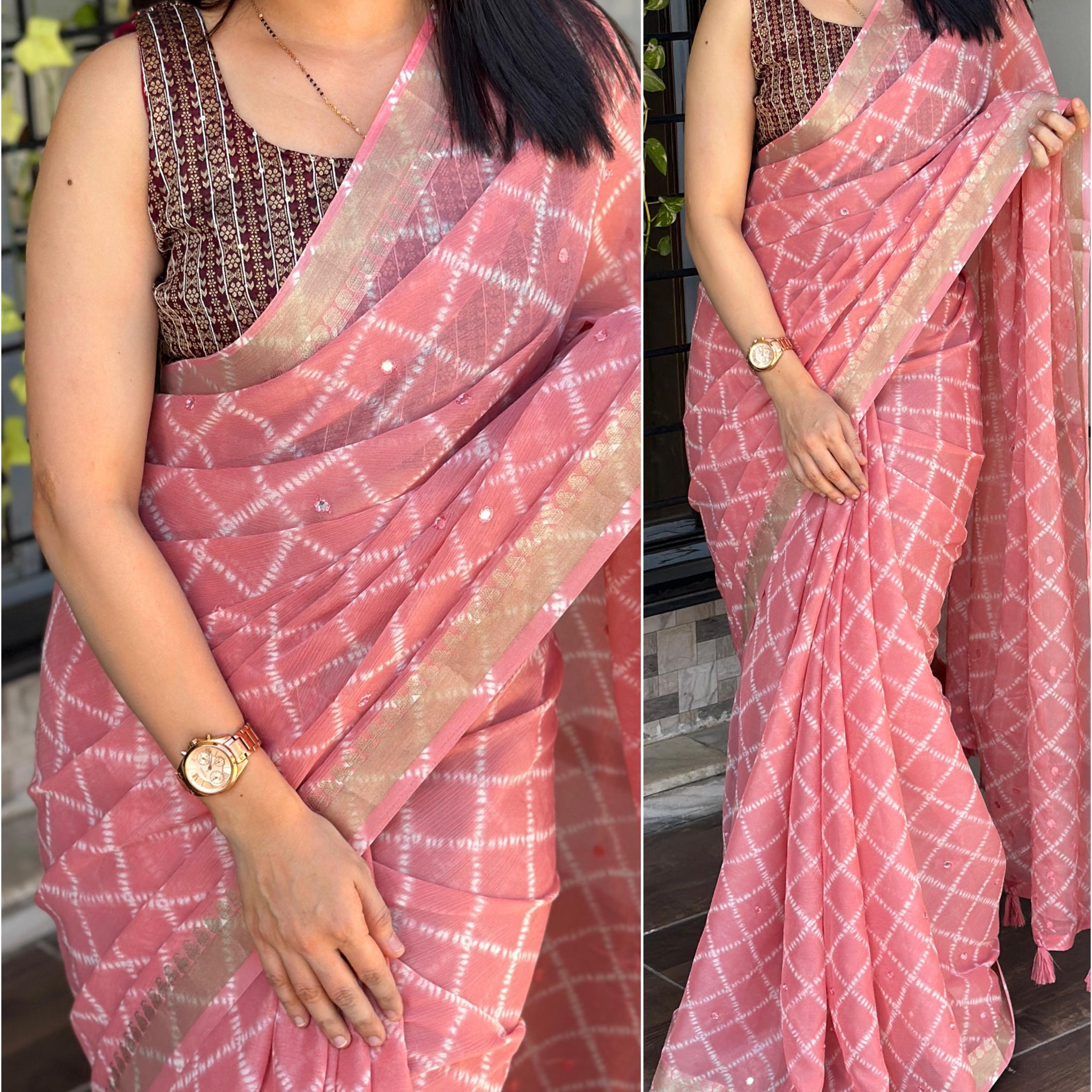 Beautiful Designer Soft Pure Chiffon Saree