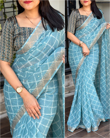 Beautiful Designer Soft Pure Chiffon Saree