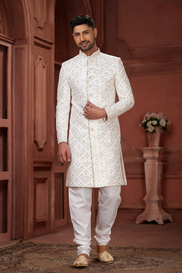 Indian Traditional Wedding Designer Sherwani Suit