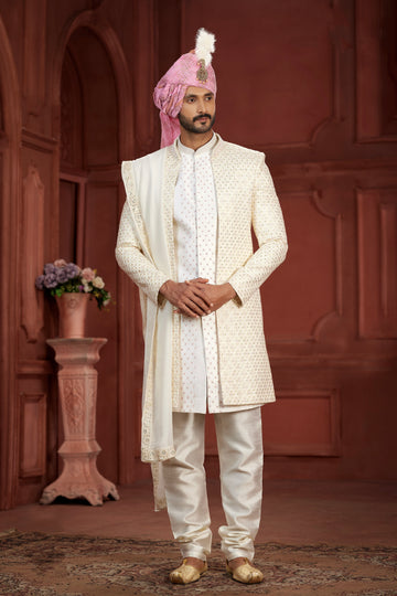 Indian Traditional Wedding Designer Sherwani Suit