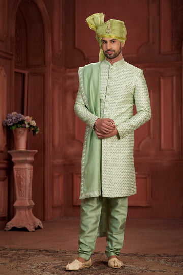 Indian Traditional Wedding Designer Sherwani Suit