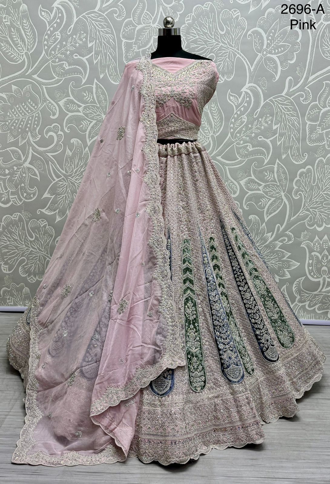 Beautiful Designer Bridal Pure Georgette With Sequence Lehenga Choli