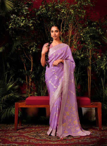 Beautiful Designer Wedding Wear Pure Viscose Dola Silk Saree