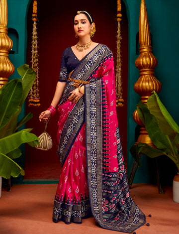 Beautiful Designer Festive Wear Patola Silk Saree