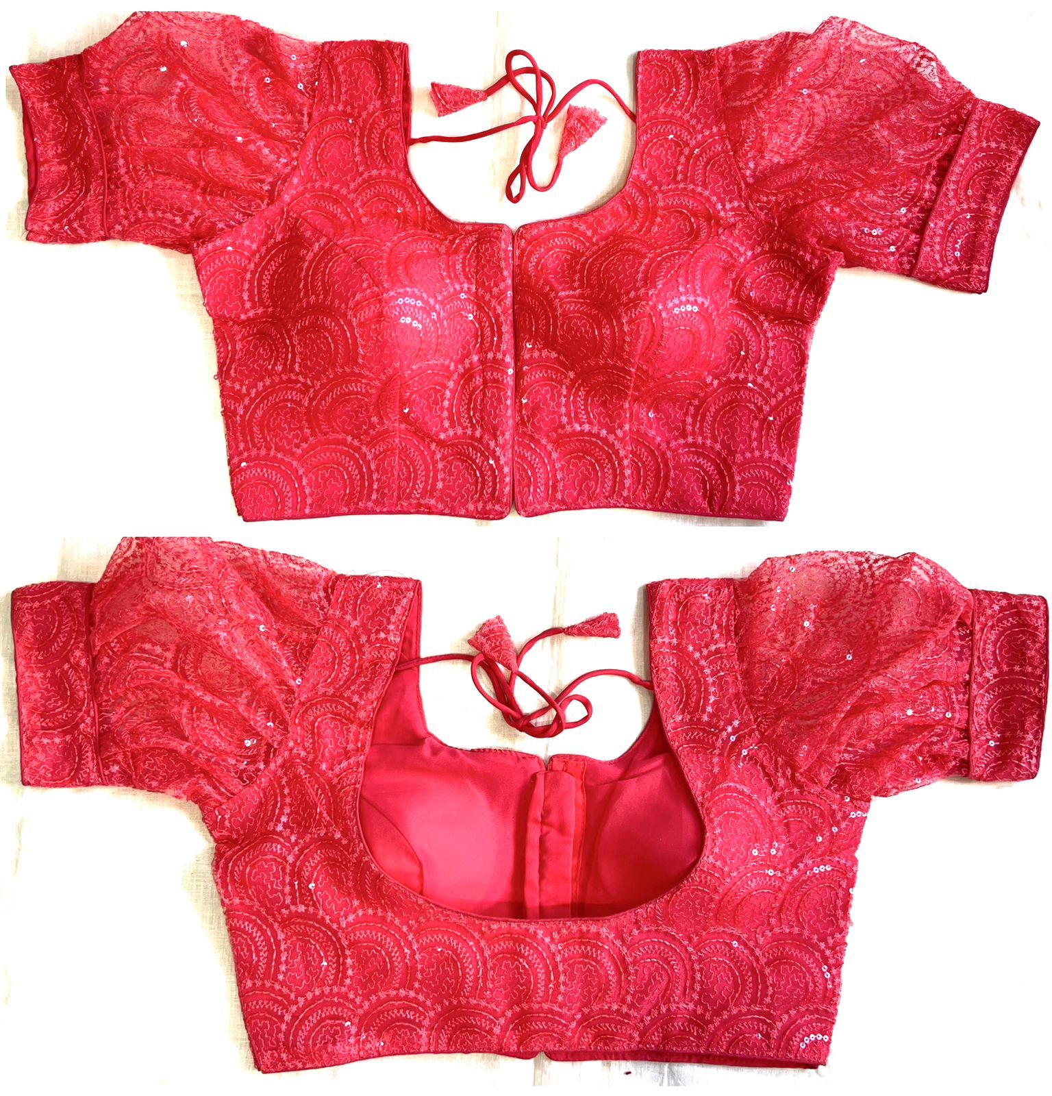 Beautiful Designer Readymade Heavy Net Silky Blouse