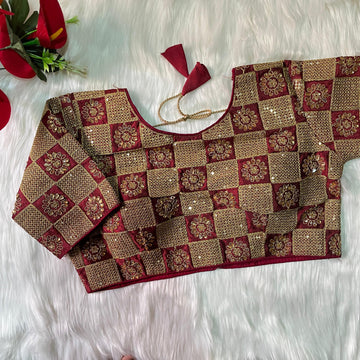 Beautiful Designer Readymade Phontam Silk Blouse