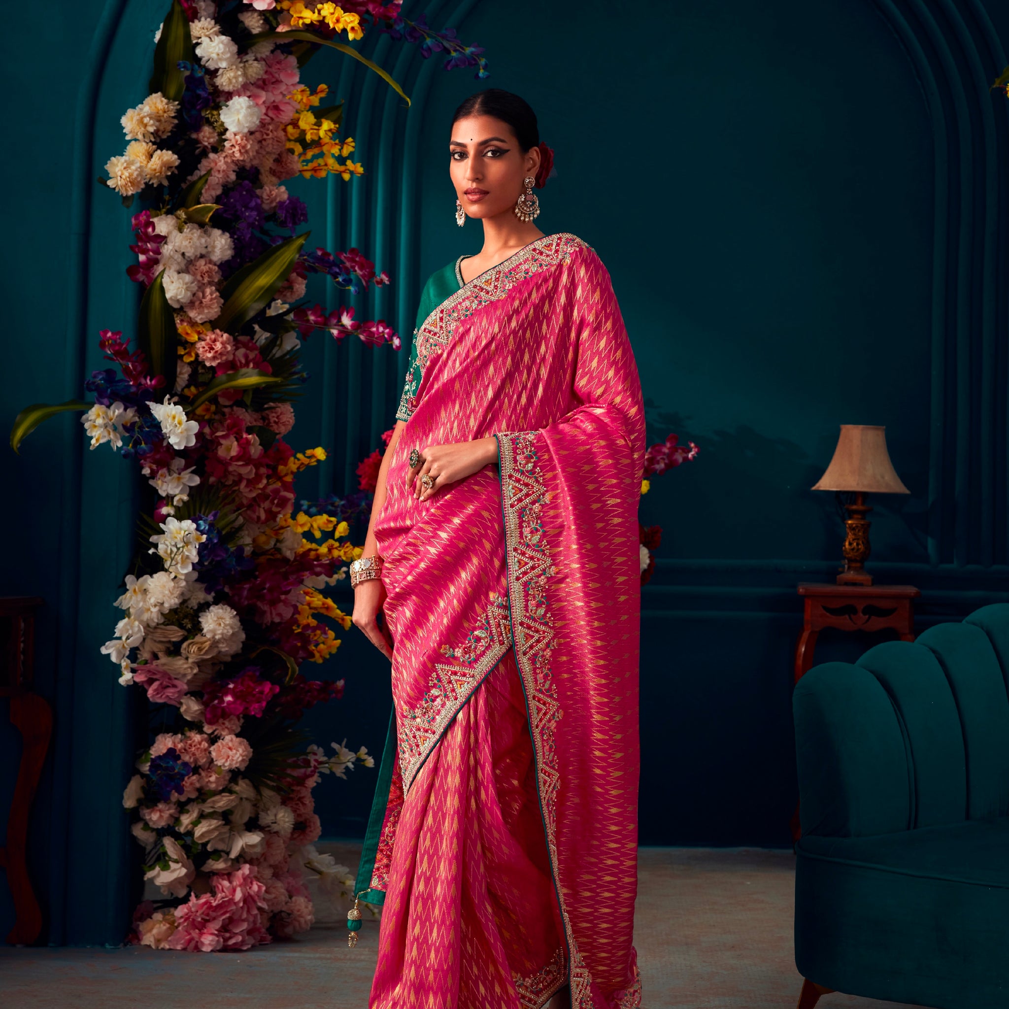 Beautiful Designer Wedding Wear Pure Banarasi Kanjivaram Saree