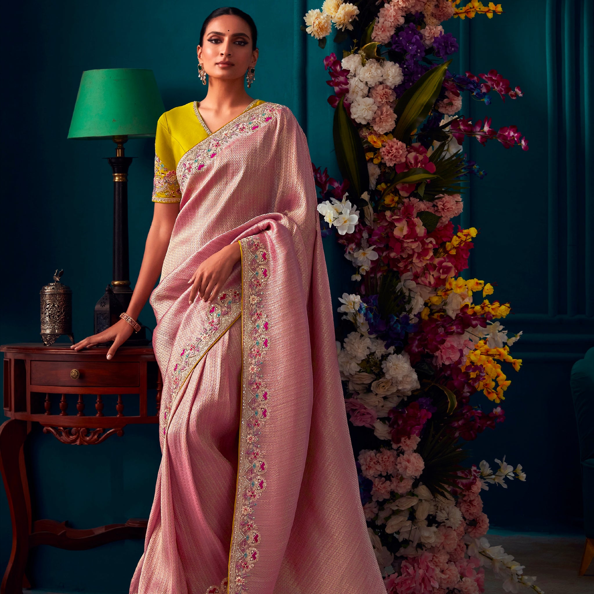 Beautiful Designer Wedding Wear Pure Banarasi Kanjivaram Saree