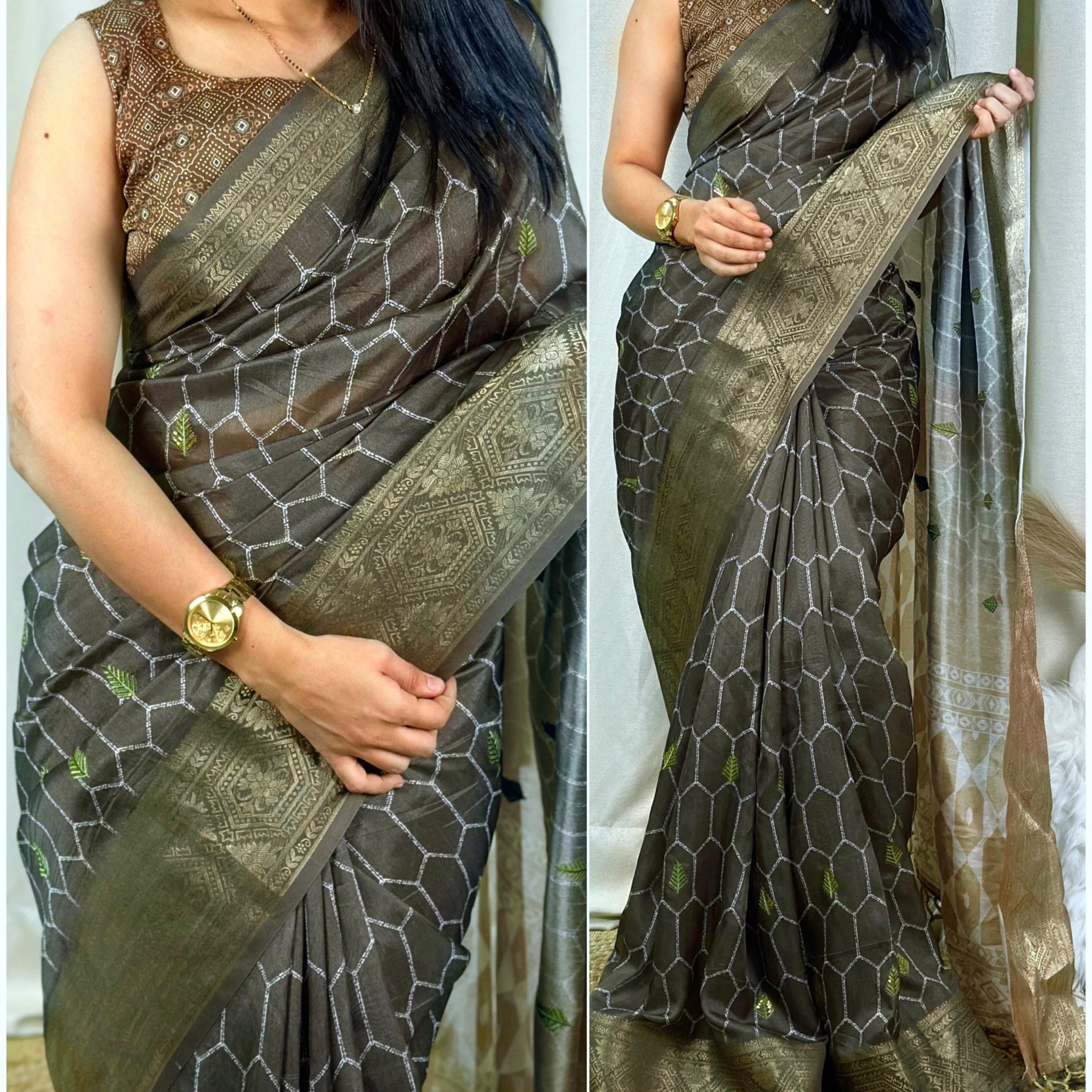 Beautiful Designer Summer Special Muslin Cotton Saree