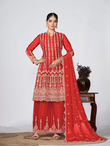 Beautiful Designer Festive Wear Heavy Premium Silk Salwar Suit