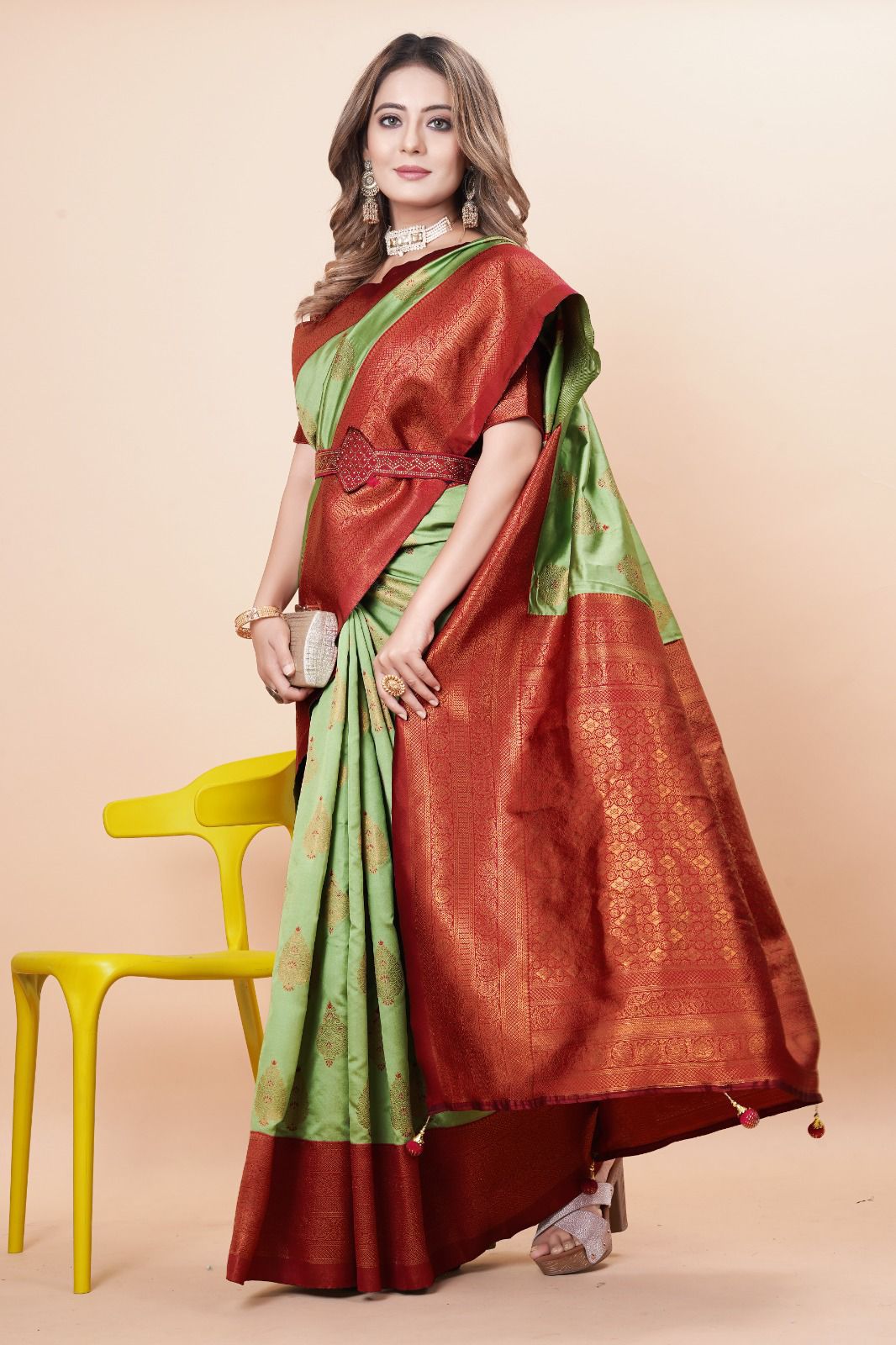 Beautiful Designer Soft Banarasi Silk Saree