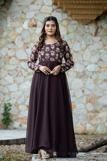 Beautiful Designer Soft Georgette Party Wear Gown