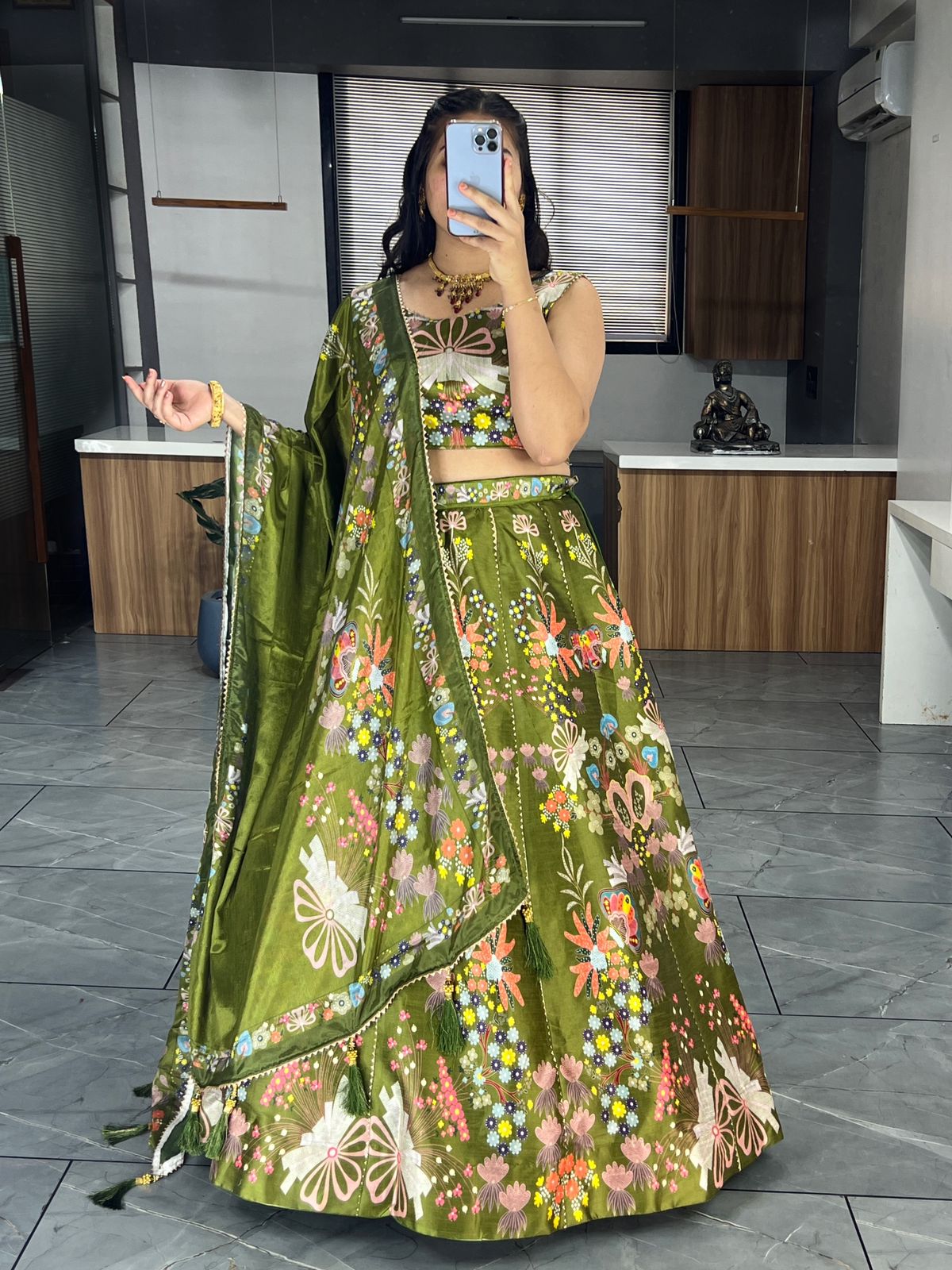 Beautiful Designer Patola Digital Print Lehenga Choli